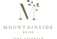mountainside bride Logo for "Mountainside Bride" featuring a capital letter "M" with a branch design. The text below reads "Mountainside Bride" and "love elevated.
