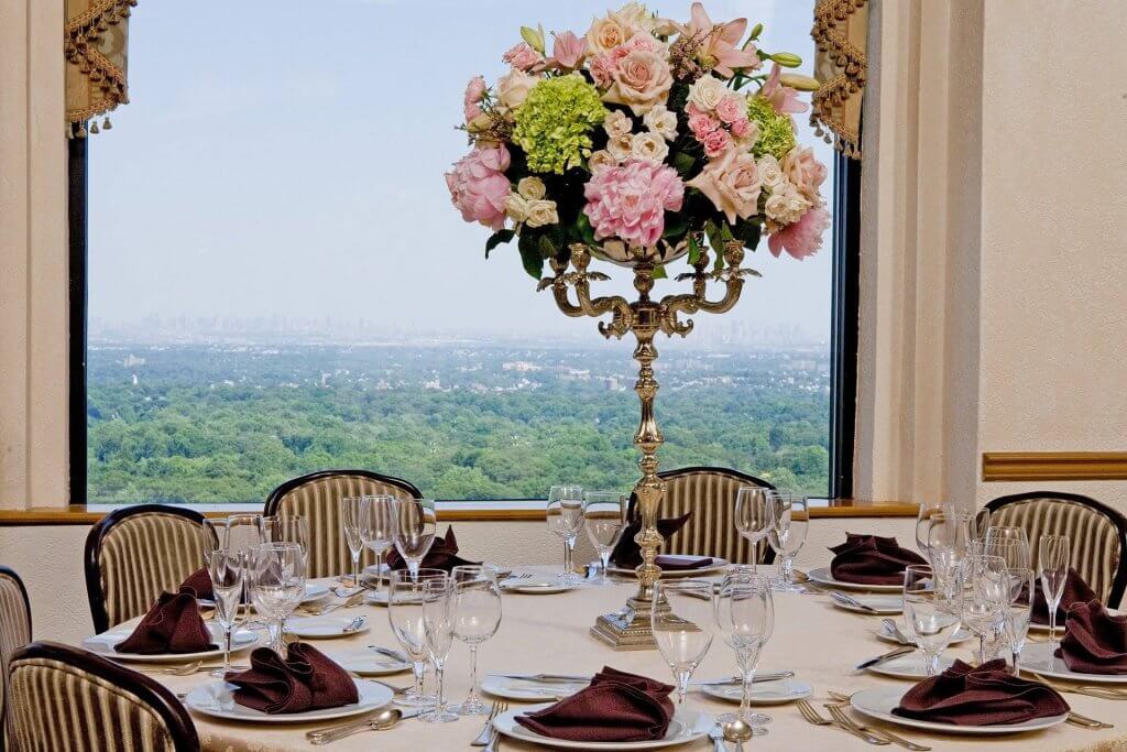West Orange wedding venue The Highlawn with views of New York City